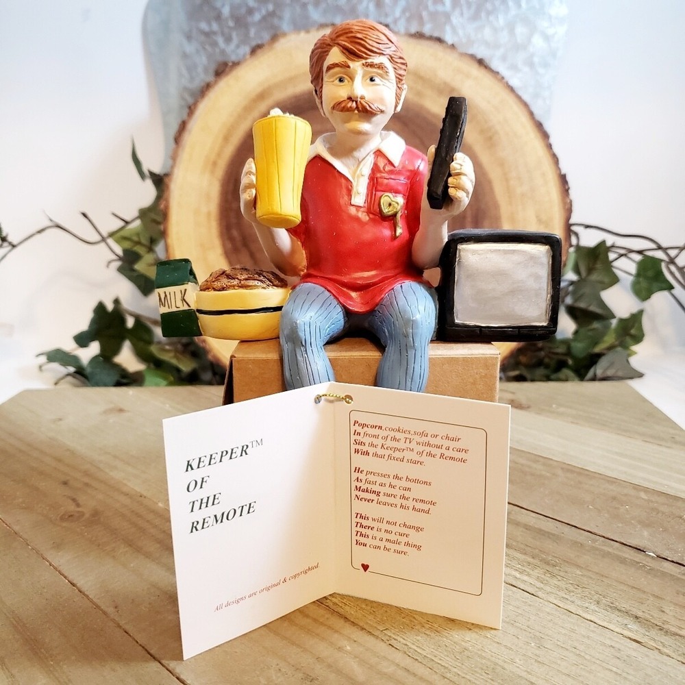 The Keeper Of The Remote Mantle Desk‎ or Shelf Figurine Shenandoah  NIB
